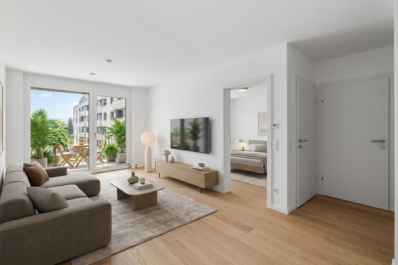 Provisionsfrei! Sonnige 2 - Zimmer Wohnung im Erstbezug mit Loggia