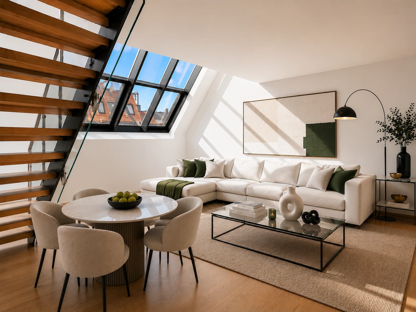 Charmante Dachgeschoss-Maisonette mit sonniger Terrasse in der Josefstadt